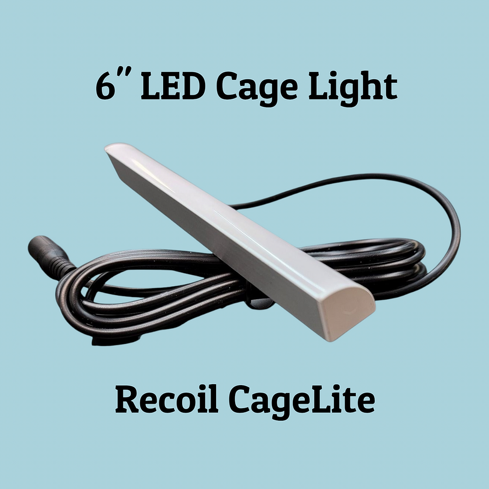 Thumbnail: 6 inch LED cage light bar for reptile enclosures Recoil CageLite
