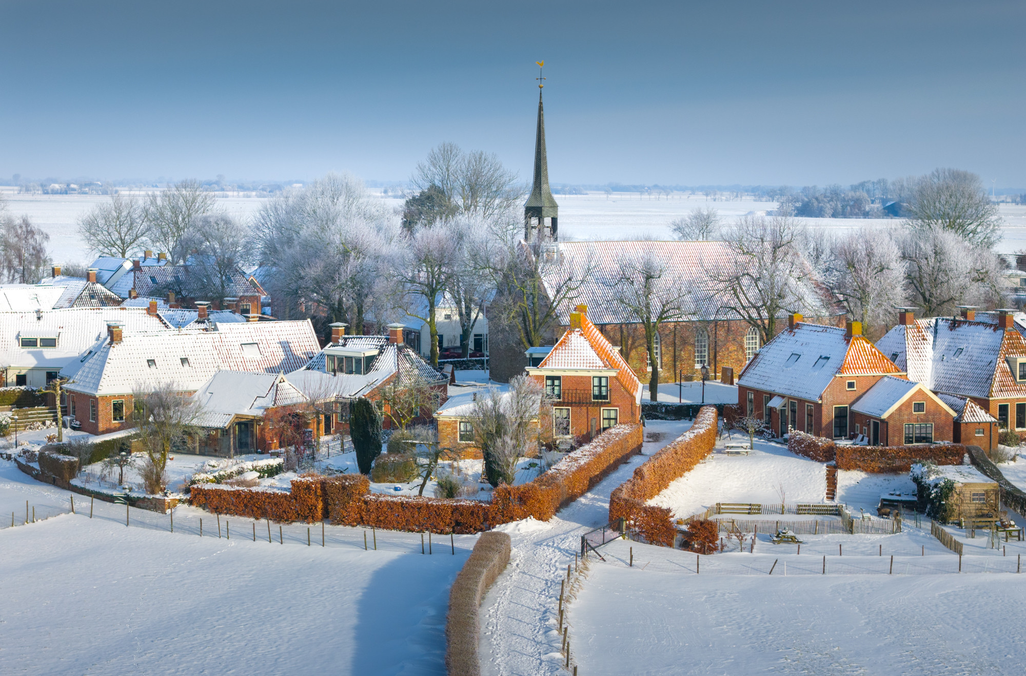 The Netherlands Covered In Snow