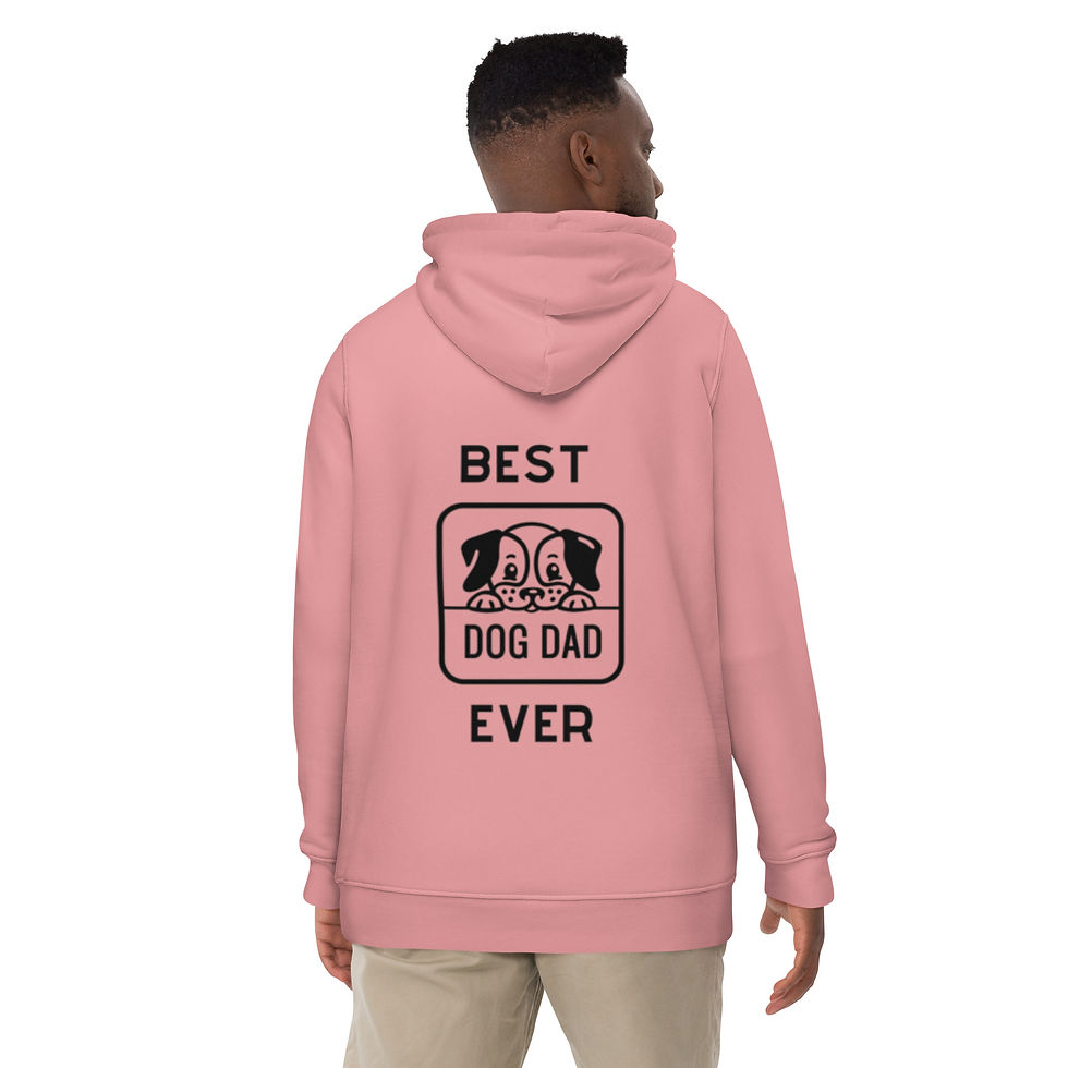 Thumbnail: Dog Dad Eco Hoodie Back Print