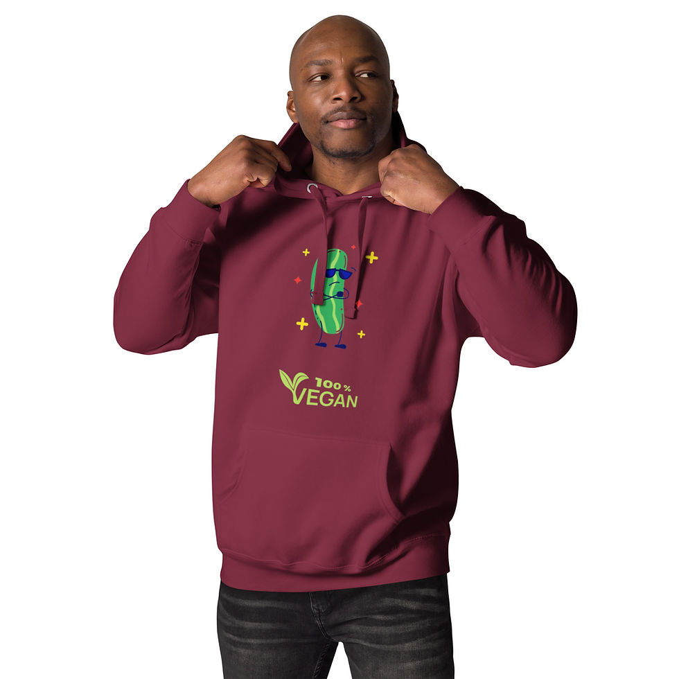 Thumbnail: 100% Vegan Hoodie Front Print