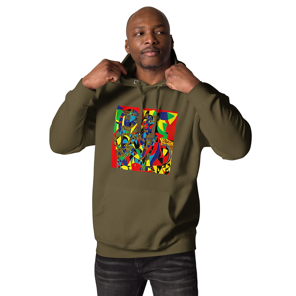 Thumbnail: African Art Resonance Hoodie Front Print