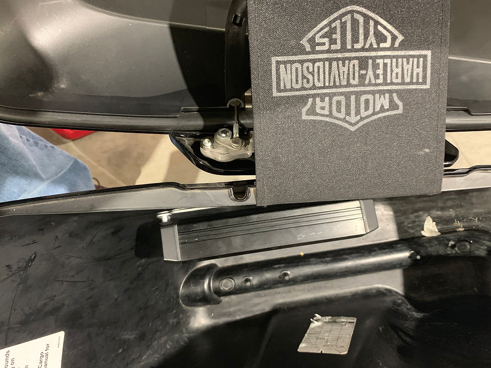 Thumbnail: Universal saddlebag amp mount for Rockford T400x4AD or TM400x4AD