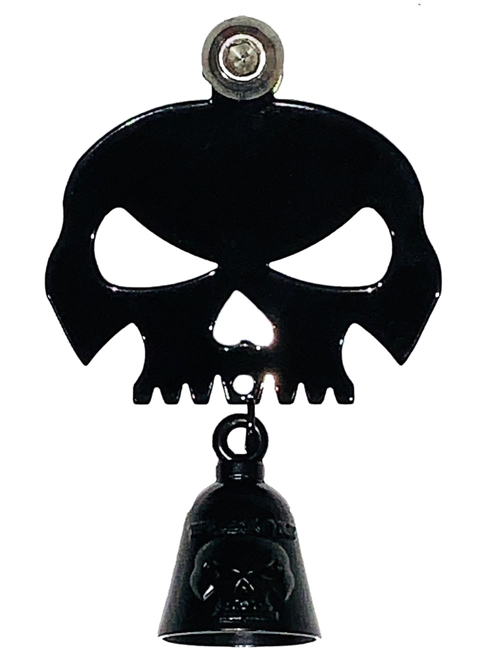 Thumbnail: Gloss Black Skull Bell Holder