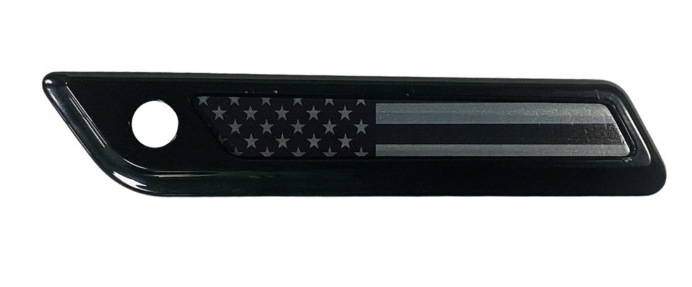 Thumbnail: Black and Grey American Flag Saddlebag Inserts