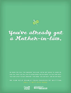 Smokers' Help Line ad