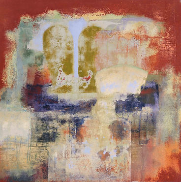 Alhambra Battlement 24_x24_ acrylic on p