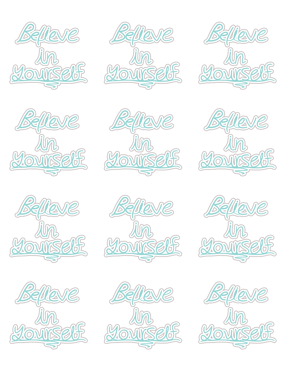 Thumbnail: Believe in Yourself Sheet Sticker