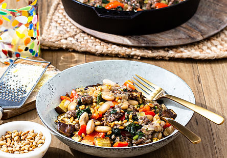 Pork and Fennel with Butter Bean Ragu