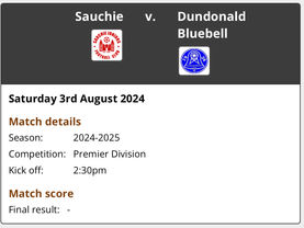MATCH DAY | Sauchie Away