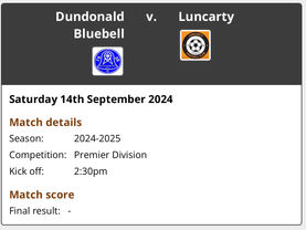 EOSFL | (H) Luncarty FC