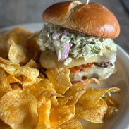 Flaming Smash Burger