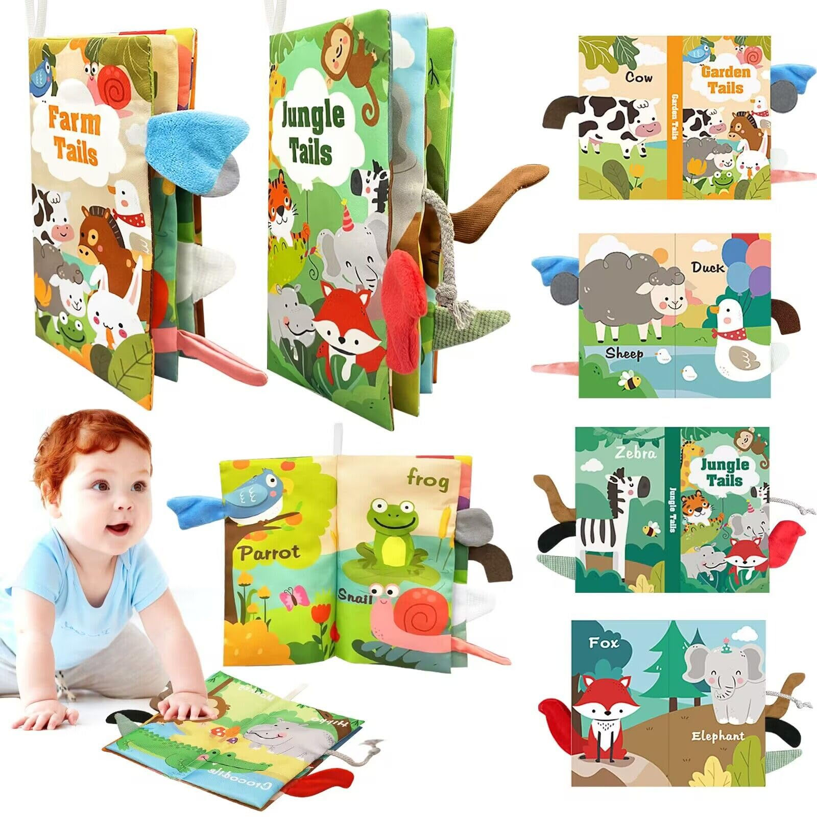 Baby Tails Soft Cloth Books