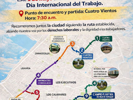 Invitación Marcha 1ro de Mayo de 2026 - Día del Trabajo