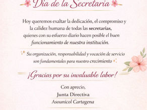 Afiche por el día de la secretaria