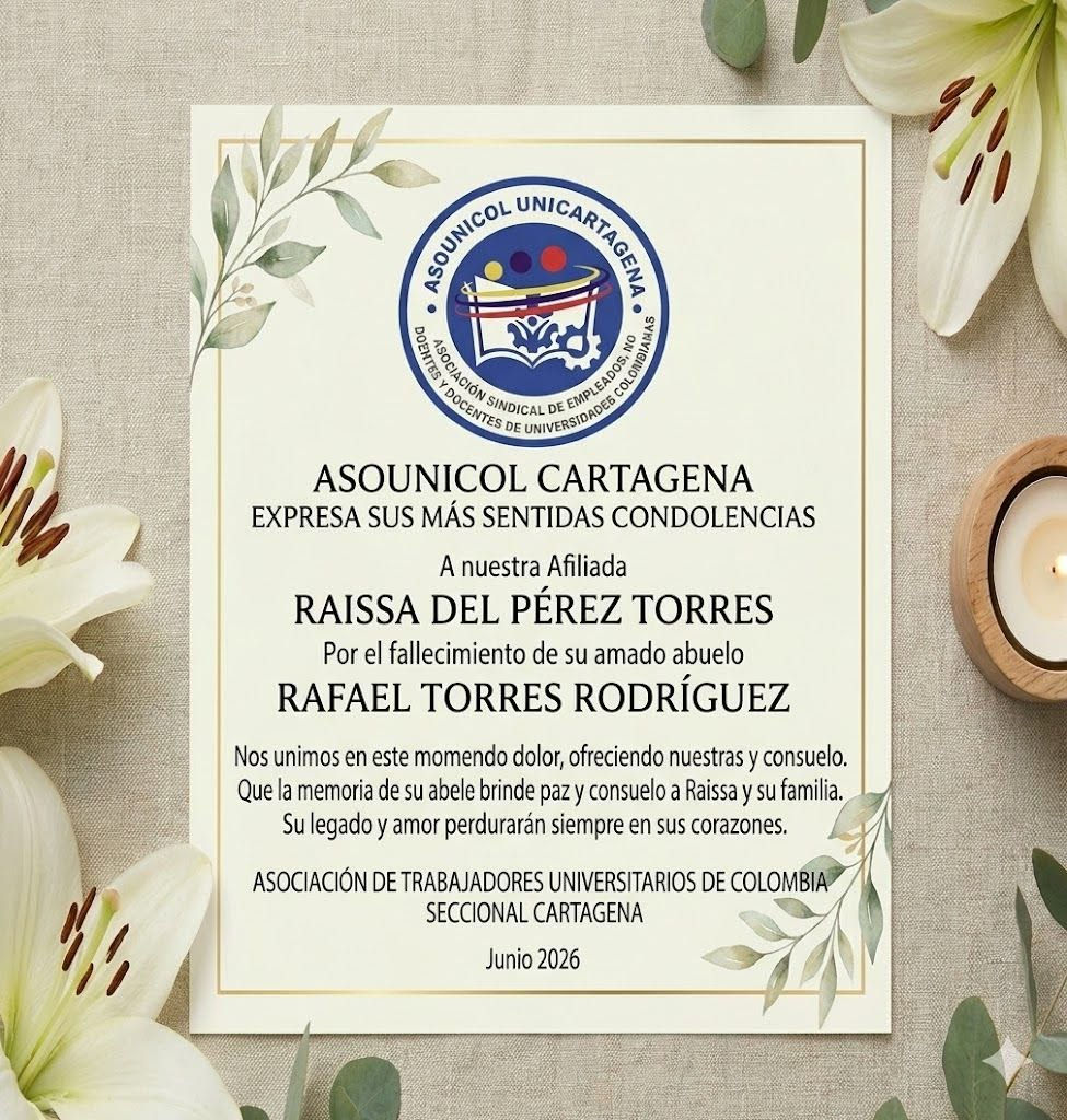 Nota de Condolencias