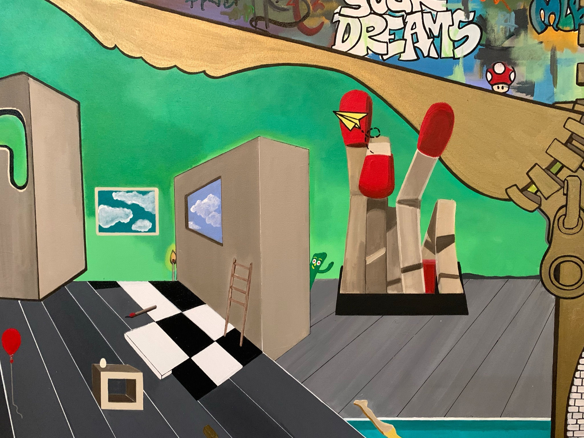 Mind Not Bending (original painting)