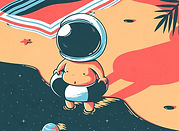 Swimming Astronaut