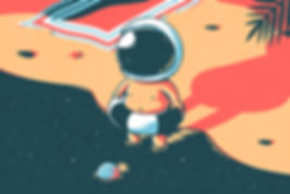 Swimming Astronaut