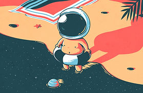 Swimming Astronaut