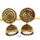 Thumbnail: The dome shaped dual tone ethnic jhumka