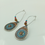 Thumbnail: Silver Multicolor Boho Drop Dangle Earrings