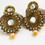 Thumbnail: Antique brown plated dangle earrings