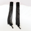 Thumbnail: Pearlo Black Crystal Tassel Drop Earrings