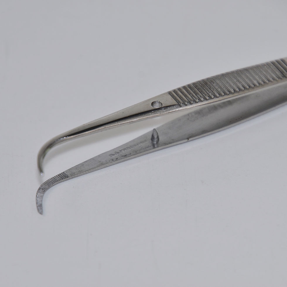 Thumbnail: 4 1/2" Curved Splinter Tweezer