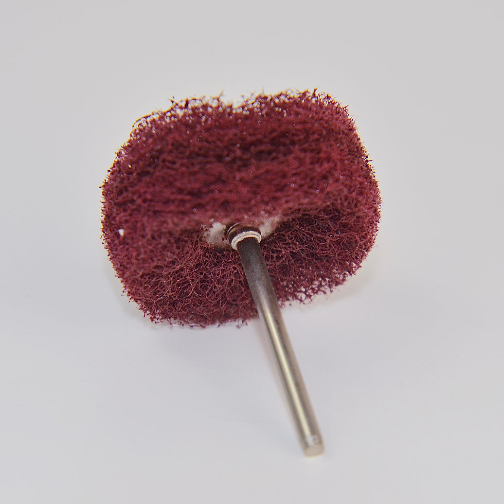 Thumbnail: 1 1/2" Large Mounted Scotchbrite Wheel  - medium/coarse