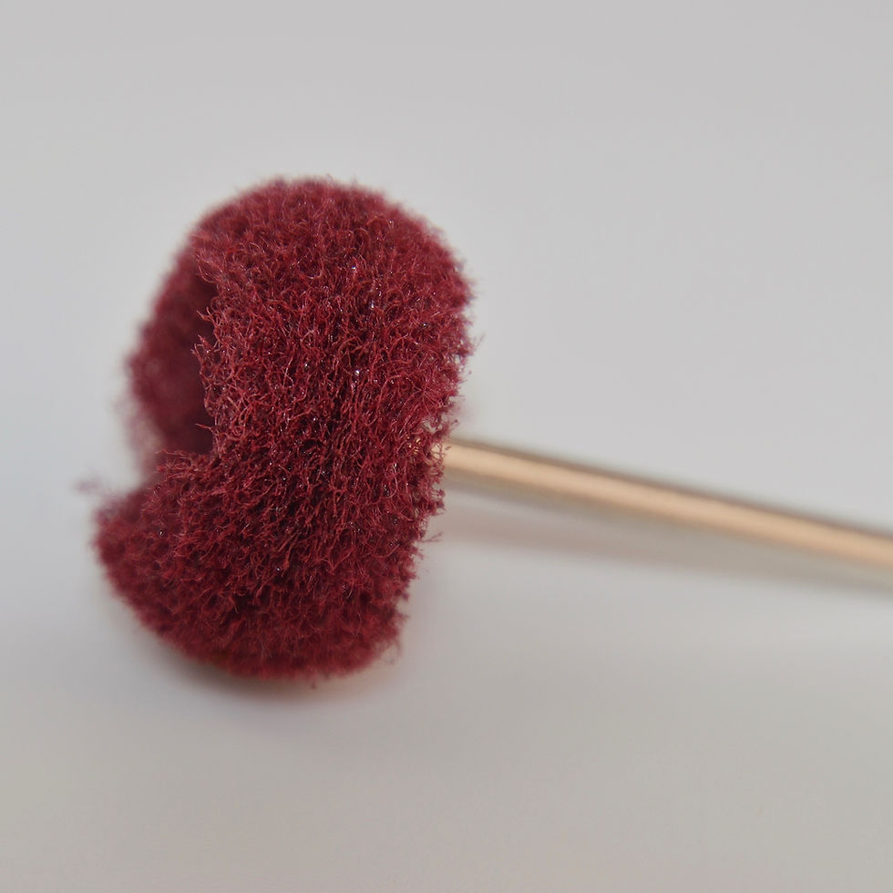 Thumbnail: 3/4" Scotchbrite Wheel, Mounted  - medium/coarse