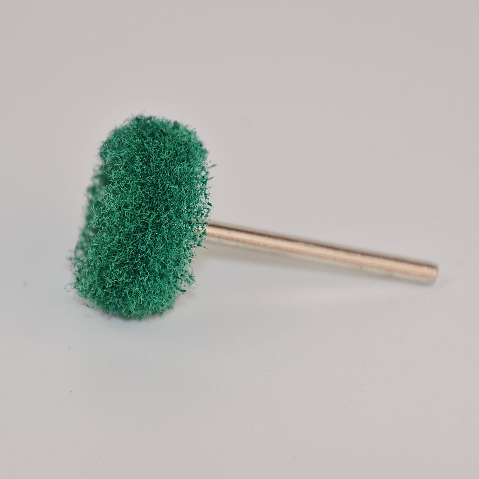Thumbnail: 1" Scotchbrite Wheel Mounted - medium/fine