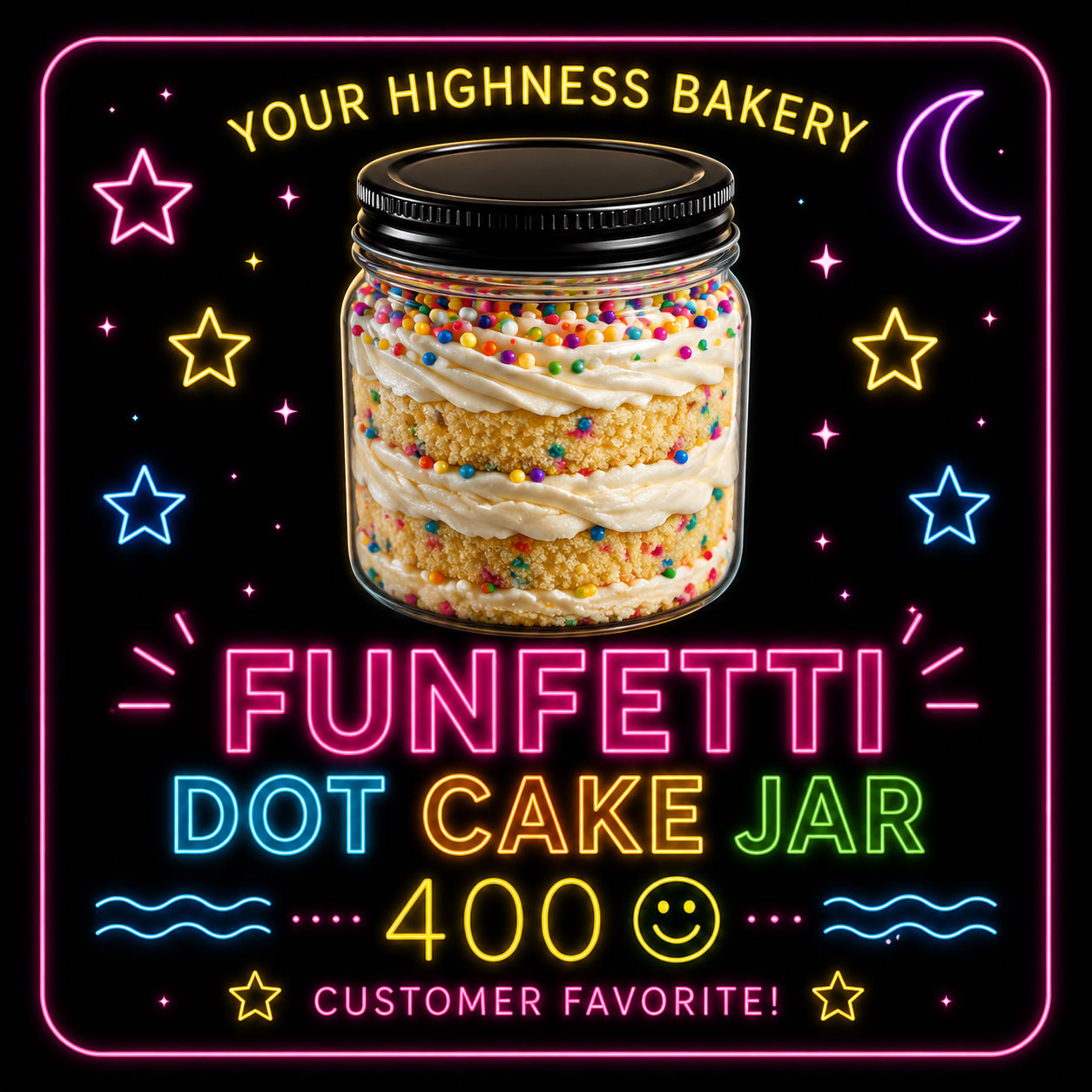 Dot Cake Jar - 400 :)