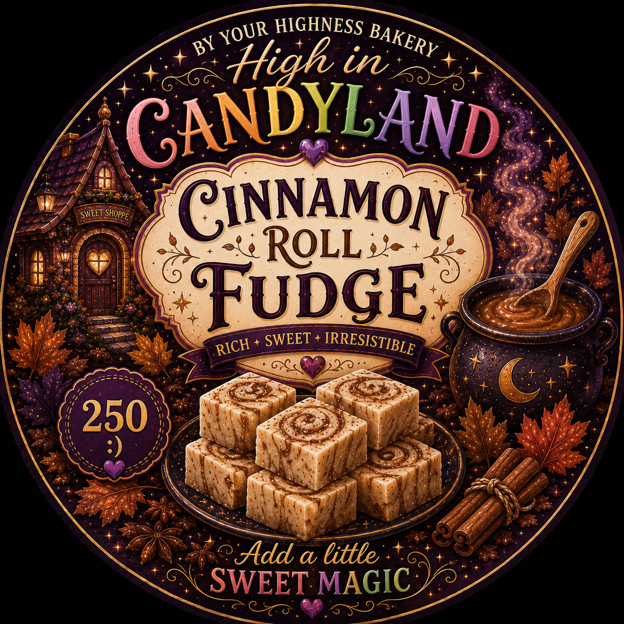 Cinnamon Roll Fudge 250 :)