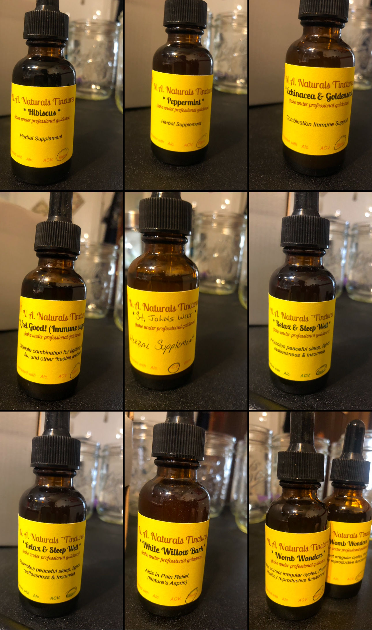 NA Naturals Combination Organic  Tinctures
