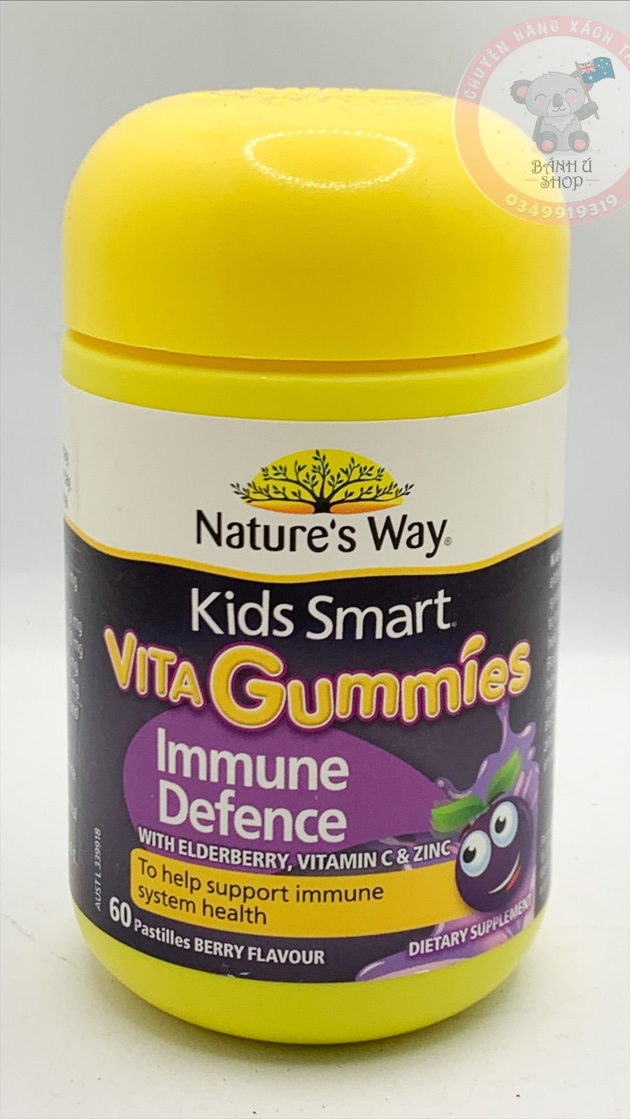 Kẹo dẻo tăng đề kháng Nature’s Way Vita Gummies Immune 60 viên, Úc