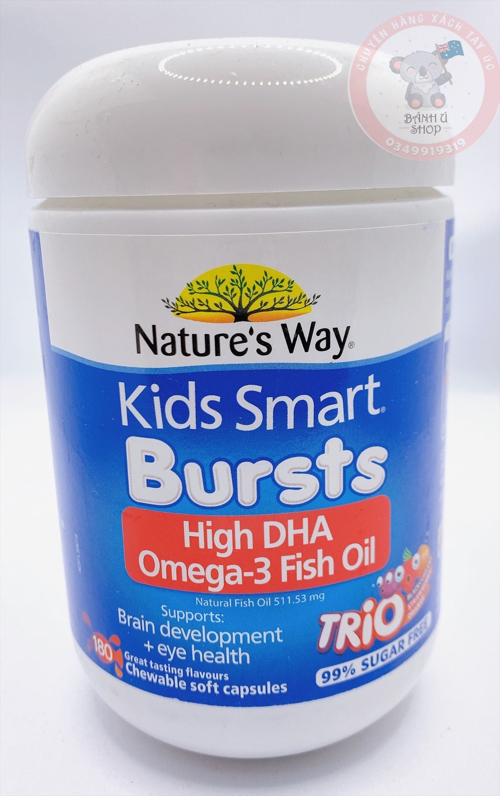 Kẹo Dẻo Bổ Sung DHA Nature's Way Kids Smart Omega 3 High DHA