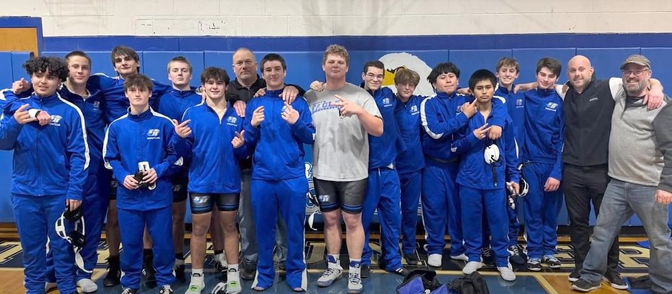 South Hunterdon Eagles 2024/25 Varsity Wrestling Team. Photo courtesy of South Hunterdon Regional School District.