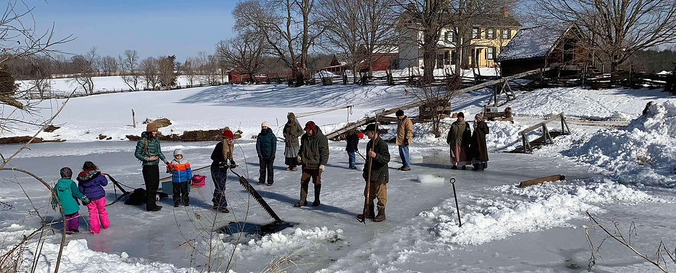 Howell Living History Farm Ice Harvest