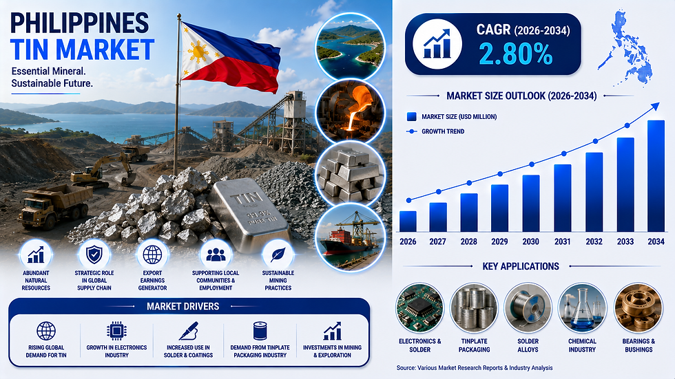Philippines Tin Market 2026-2034: Investment Opportunities and Growth Analysis Report