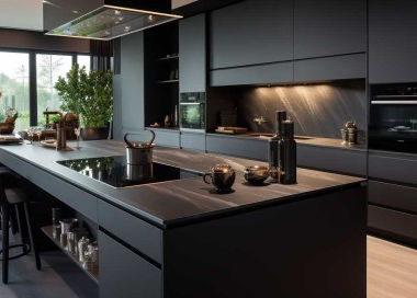 VuPlex on clear terrace enclosures and food-safe kitchen surfaces