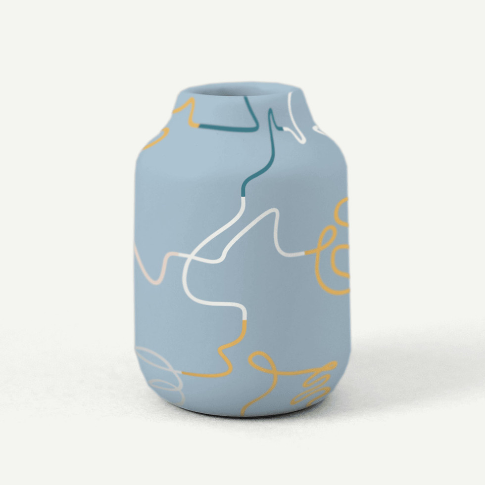 Thumbnail: Hand-Painted Ceramic Vase