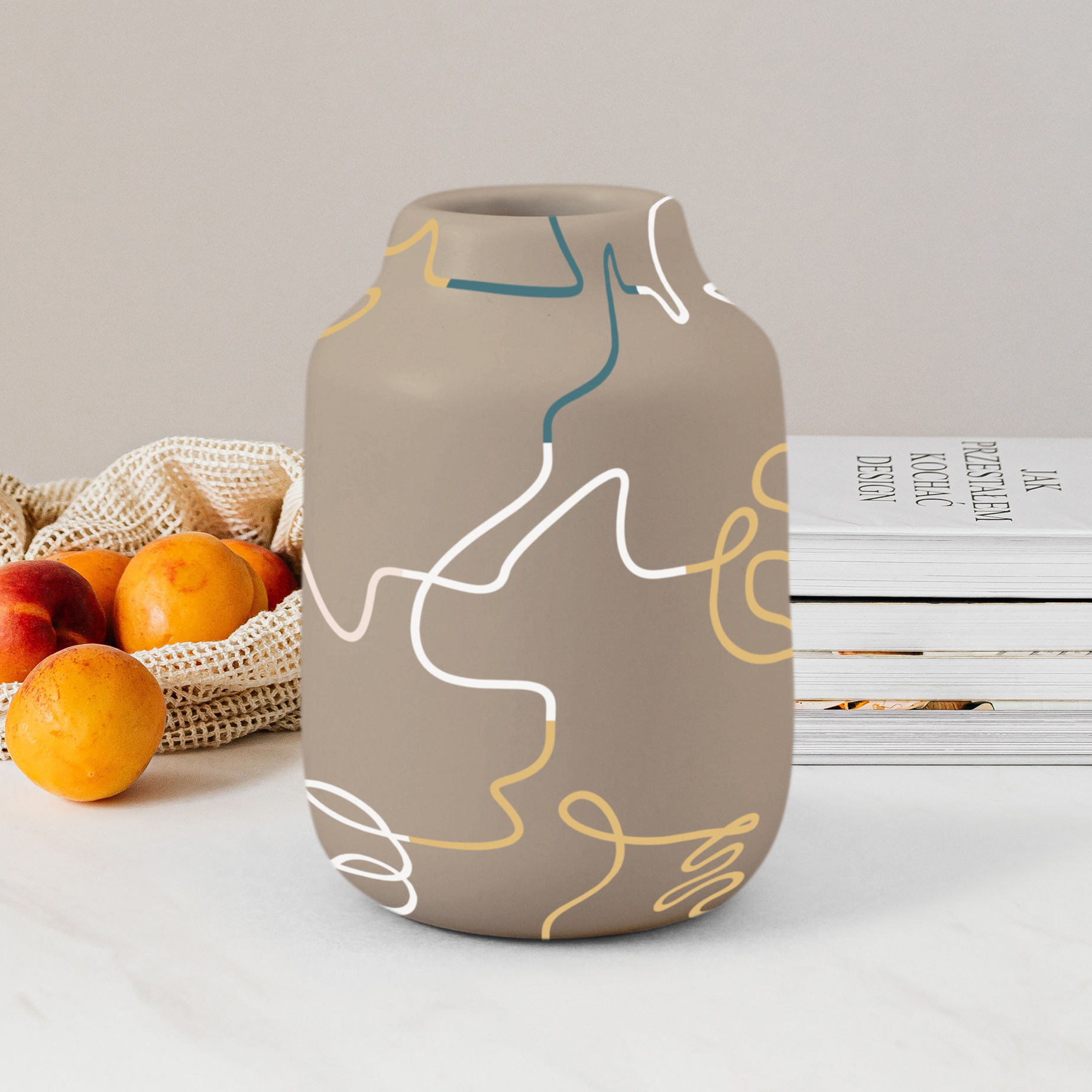 Hand-Painted Ceramic Vase