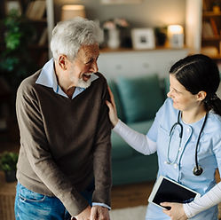 Nurse with Senior Patient