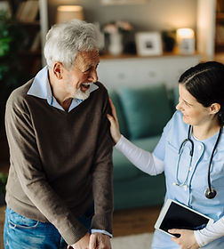 Nurse with Senior Patient