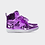 Thumbnail: Metallic High-Tops Front Purple Shoes