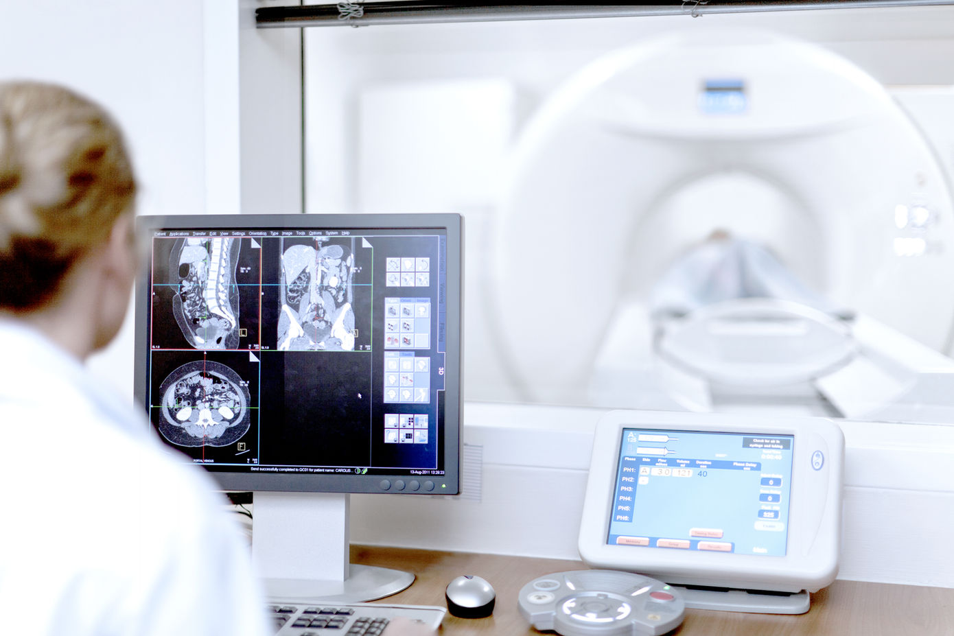 Expert examines the patient