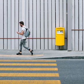 Caught in the crosswalk