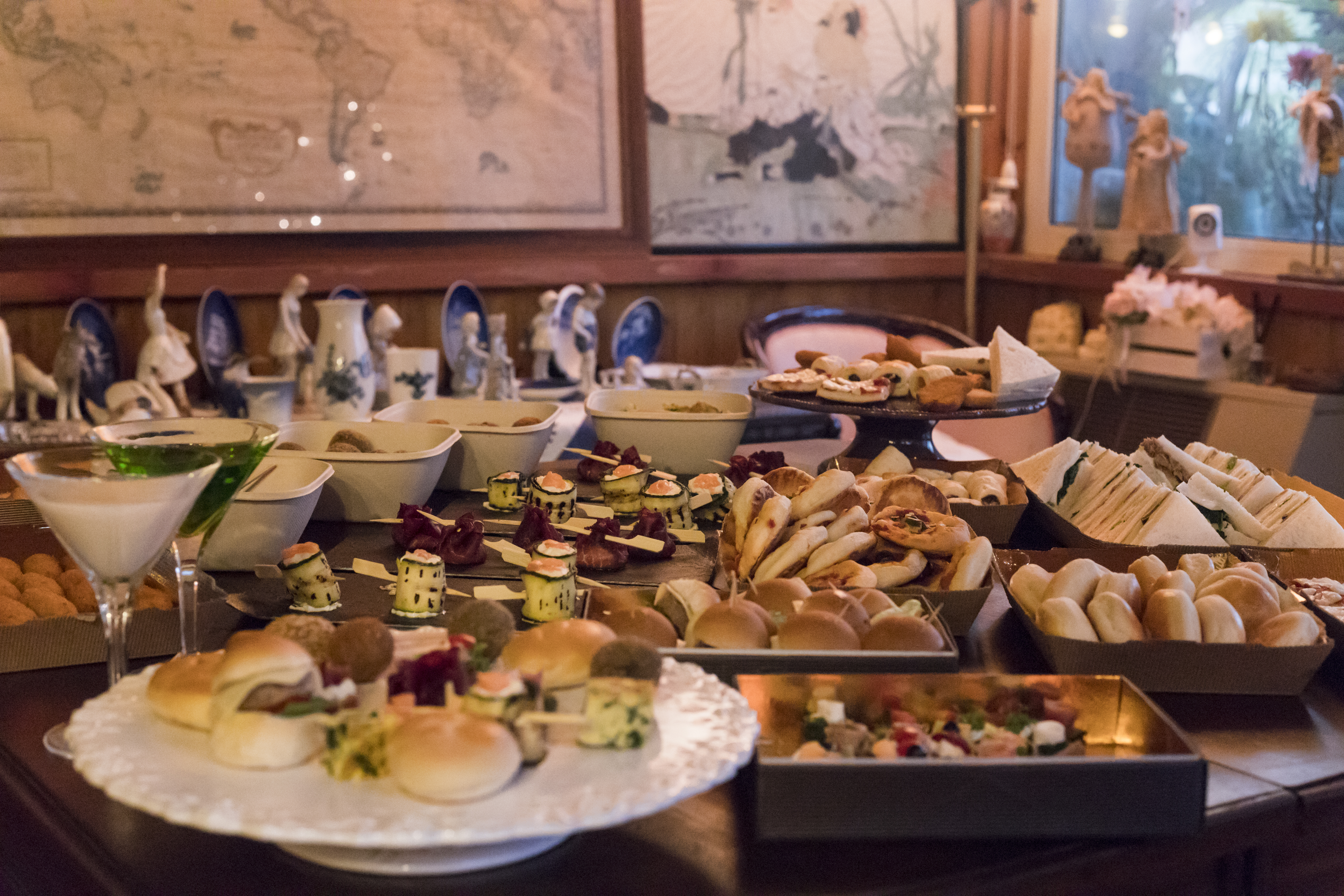 Arranged Food and Objects