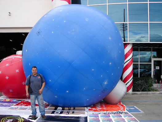 20 foot Giant Inflatable Christmas Blue Ball Ornament