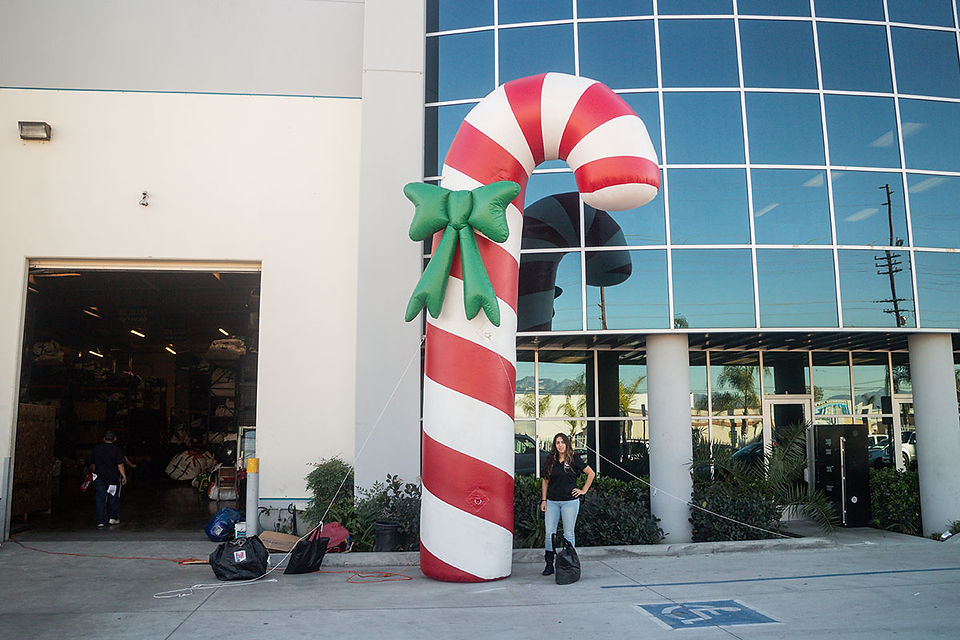 Large Candy Cane Inflatable